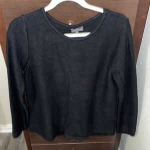 Stitch Fix Market & Spruce Brookline Mix Material Sweater Zip Up Back Chiffon.